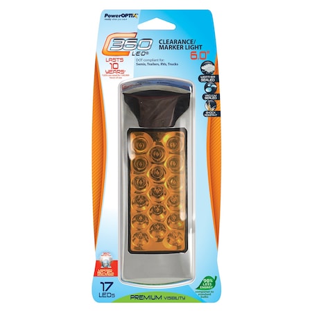 Poweroptix C360 LED 2x6 Marker Light Ambe 101-005501